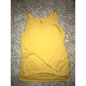 Yellow maternity tank top